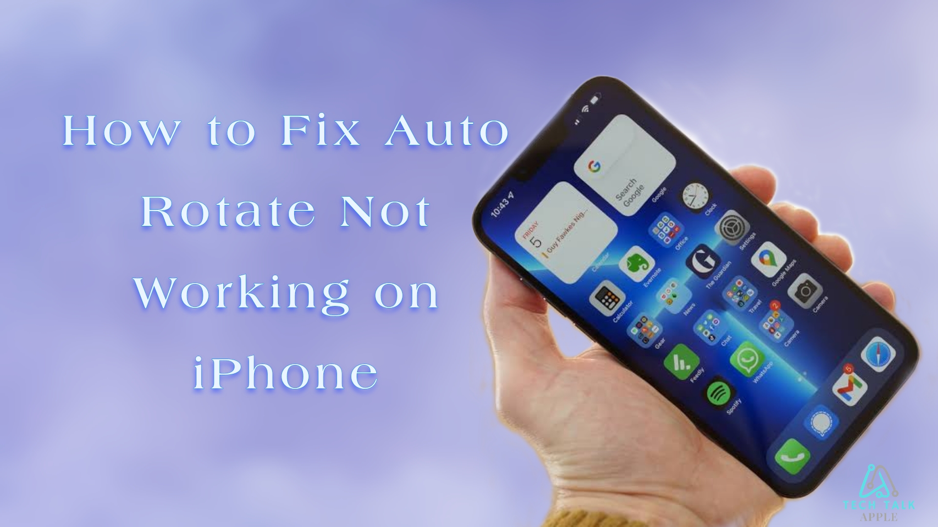 how to fix auto rotate not working on iphone